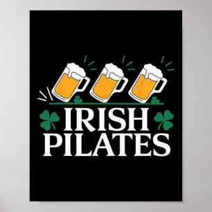 Irish Pilates St Patricks Day Yoga Pilates For Wom Poster