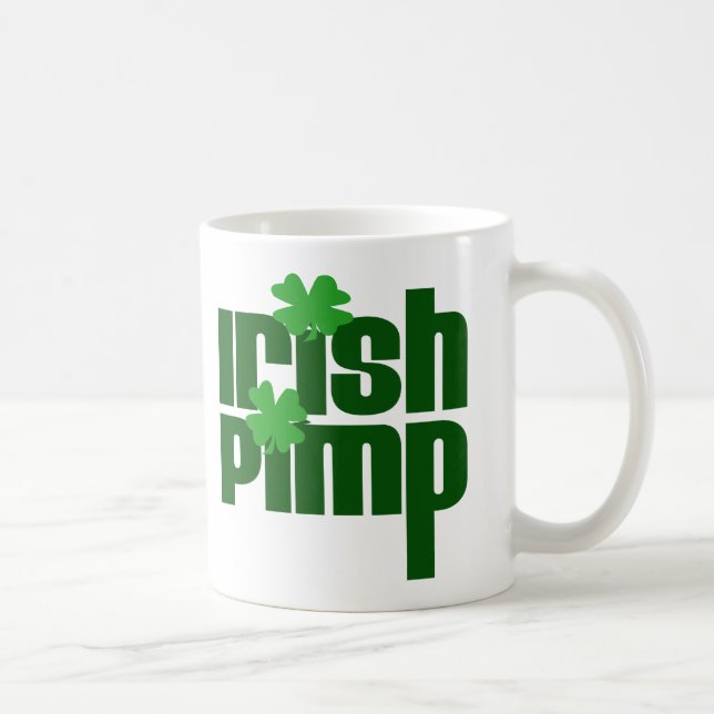 Irish Pimp funny st patricks day Coffee Mug (Right)