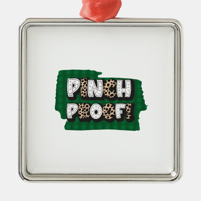 Irish Pinch Proof Metal Ornament (Front)