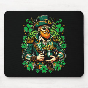 Irish Pirate St Patricks Day Party For Men Kids Mouse Pad