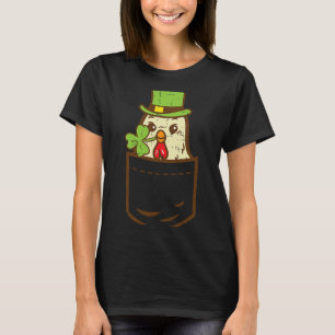Irish Pocket Chicken Farmer Saint Paddys St Patric T-Shirt