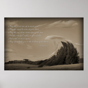 Irish Prayer, Blessing gifts Imaginative Imagery Poster