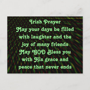 Irish Prayer postcard