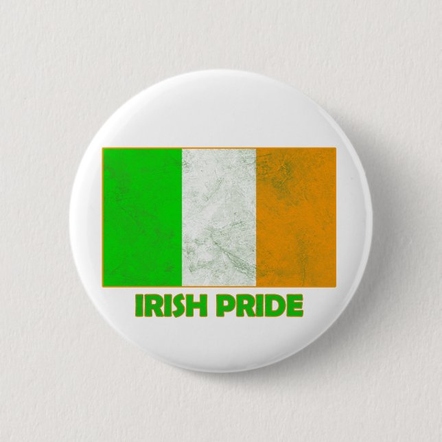 irish pride 6 cm round badge (Front)