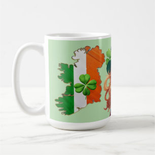 IRISH PRIDE and four leaf clovers-- Coffee Mug