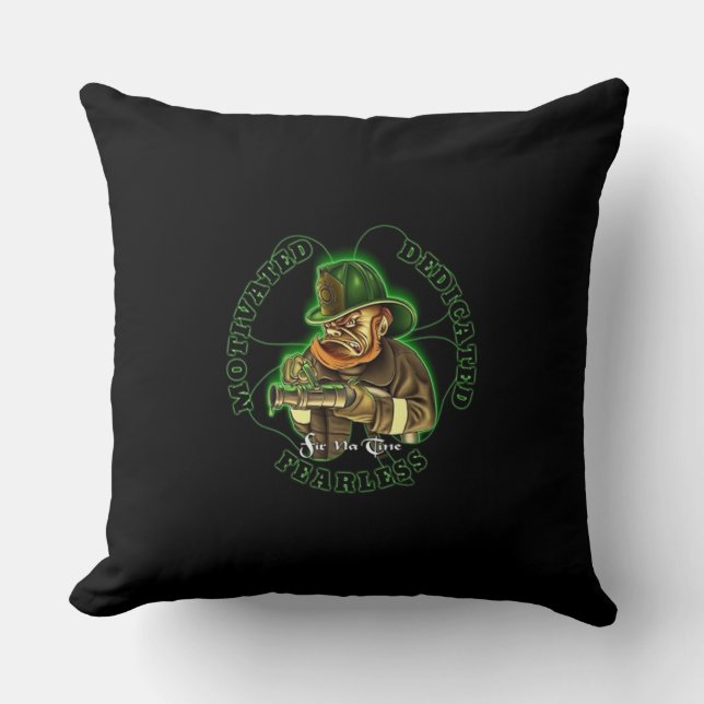 Irish Pride Firefighter CFD Cushion (Front)