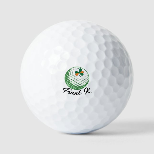 Irish Pride Golf Balls - Shamrock Flag Design (Front)