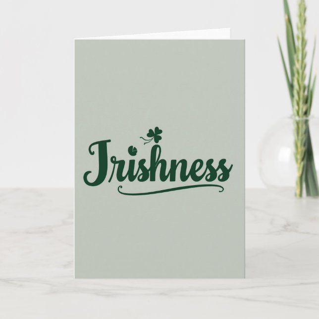 Irish Pride Graphic Art Card (Front)