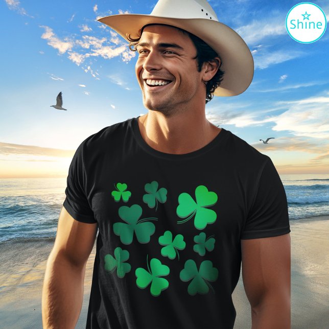 Irish Pride Green Clover Shamrock St Patrick's Day T-Shirt (Creator Uploaded)
