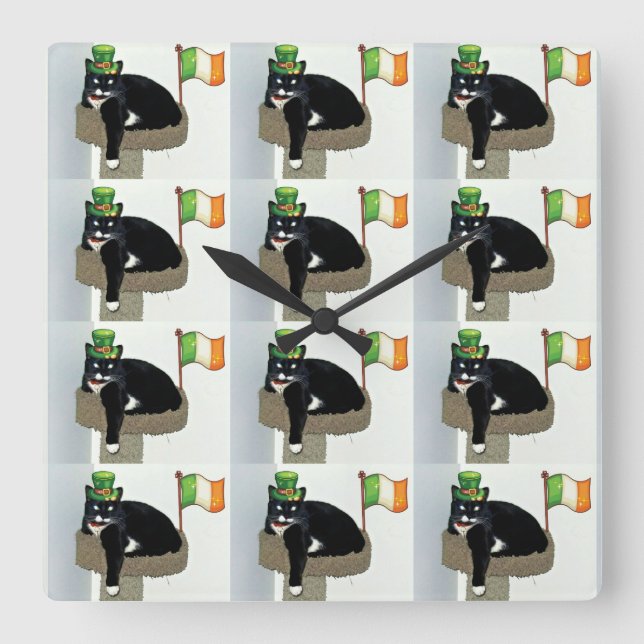 Irish Pride Lucy Square Wall Clock (Front)