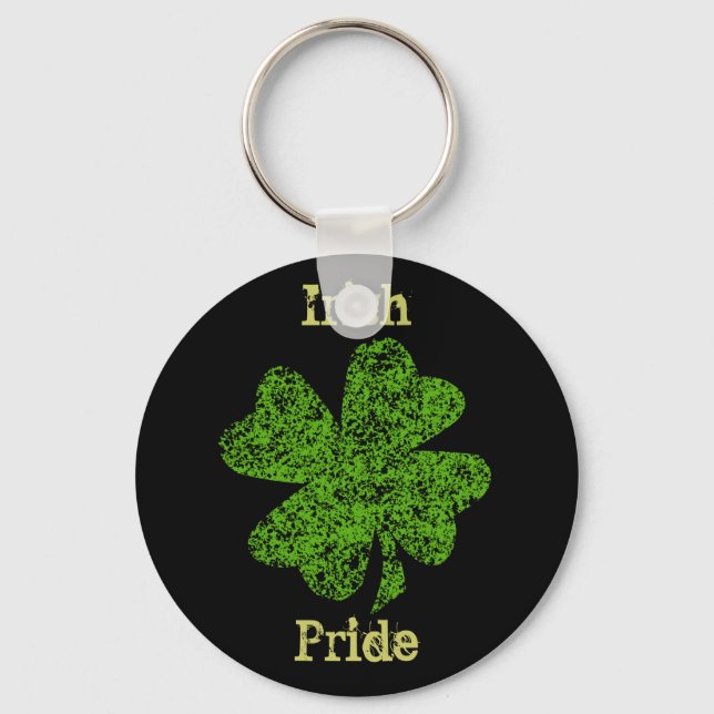 Irish Pride St. Pattys day Key chain! Key Ring (Front)