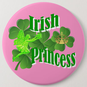 Irish princess 6 cm round badge