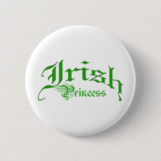 Irish Princess 6 Cm Round Badge (Front)