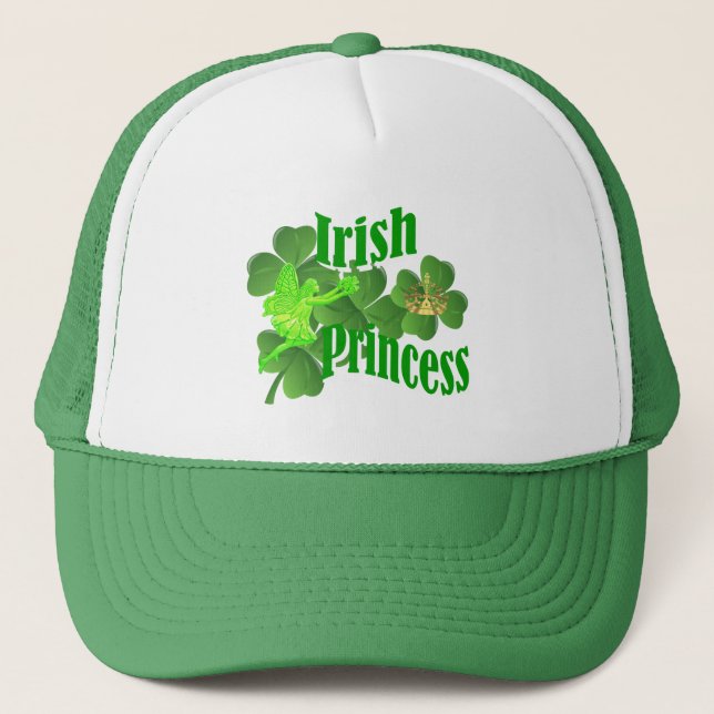 Irish princess and fairy trucker hat (Front)