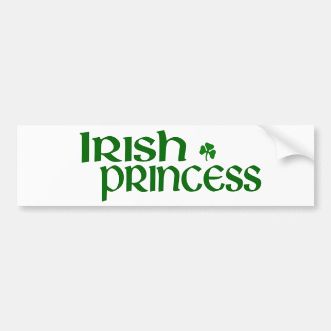 Irish Princess Bumper Sticker (Front)