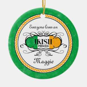 Irish Princess Personalised Ornament