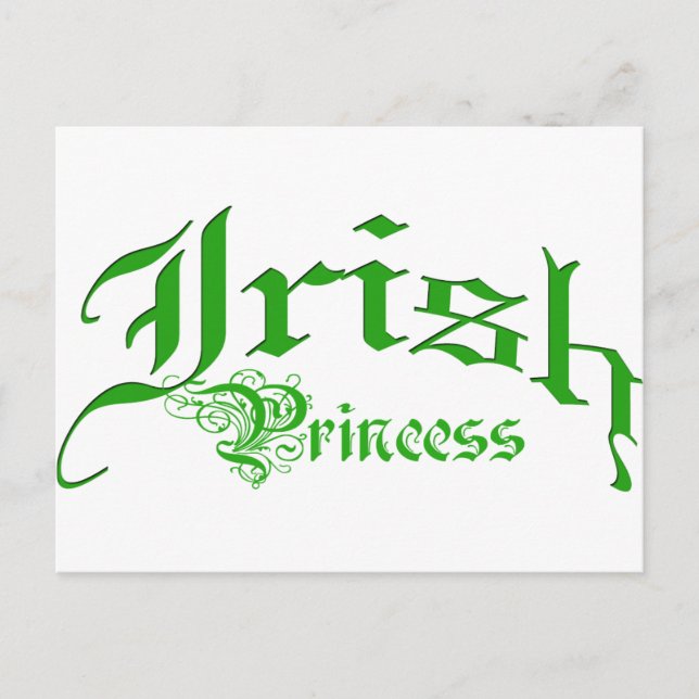 Irish Princess Postcard (Front)