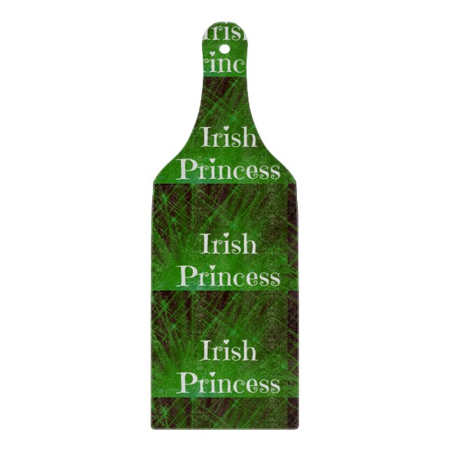 Irish Princess Sparkle Cutting Board (Front)