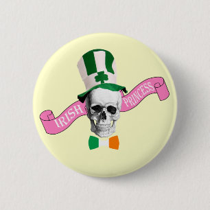 Irish princess St Patrick's day 6 Cm Round Badge