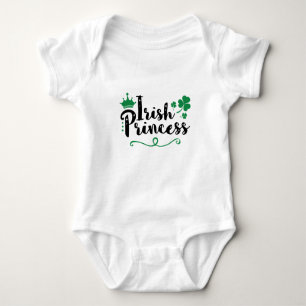 Irish Princess Women St Patrick's Day Script Baby Bodysuit