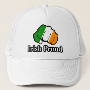 Irish Proud Ireland Flag Fist Trucker Hat