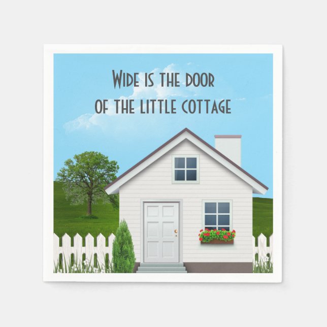 Irish Proverb Little Cottage Napkin (Front)