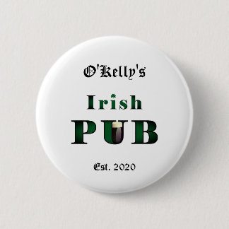 Irish Pub Bar Tavern Button Pin