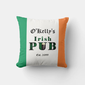 Irish Pub Bar Tavern Throw Pillow