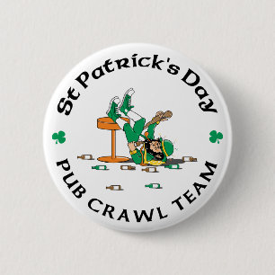 Irish Pub Crawl Team Gift 6 Cm Round Badge