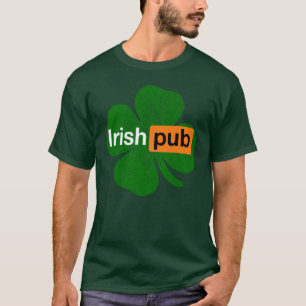 Irish Pub Green Shamrock Ireland St. Patrick's Day T-Shirt
