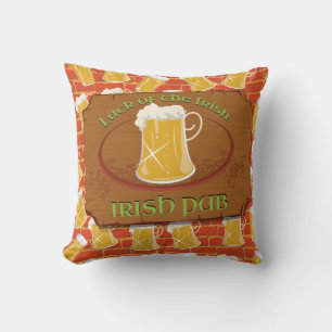 Irish Pub Sign Cushion