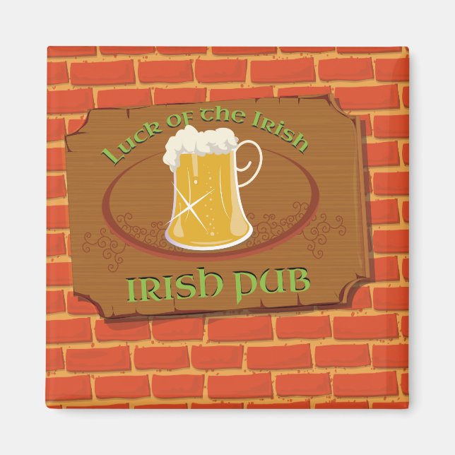 Irish Pub Sign Magnet (Front)