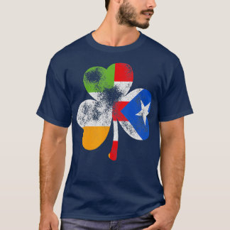 Irish Puerto Rican Shamrock Puerto Rico Flag St T-Shirt