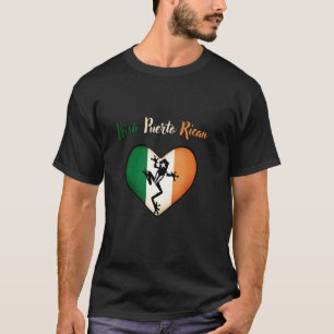 Irish Puerto Rican Tee Ireland Flag Heart Puerto R