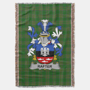 Irish Rafter Coat of Arms Family Crest Ireland Throw Blanket