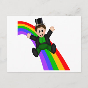 Irish Rainbow Postcard