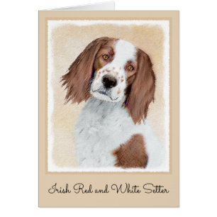 Irish Red and White Setter Painting - Original Art
