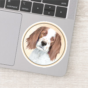 Irish Red and White Setter Painting - Original Art