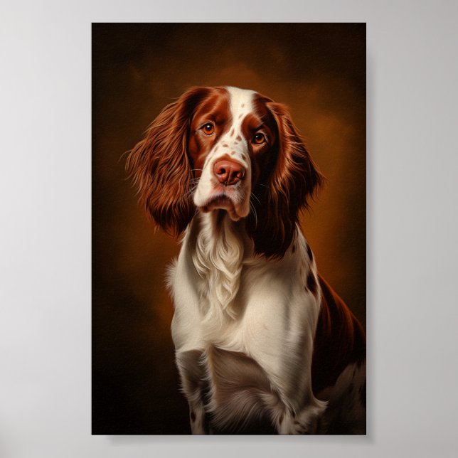 Irish Red and White Setter Poster (Front)