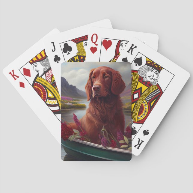 Irish Red on a Paddle: A Scenic Adventure Playing Cards (Back)