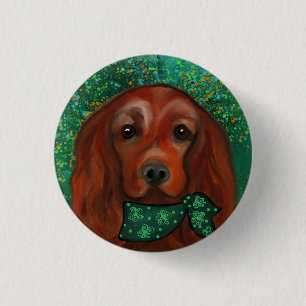 Irish Red Setter      3 Cm Round Badge
