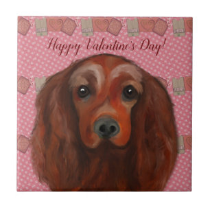 Irish Red Setter       Ceramic Tile