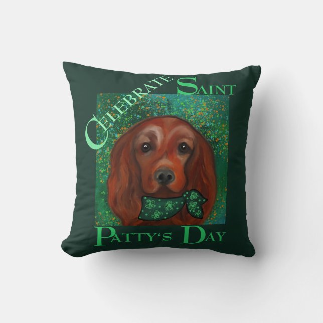 Irish Red Setter     Cushion (Front)