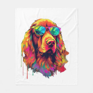 Irish Red Setter Dog Dog Breed for a Irish Red Fleece Blanket