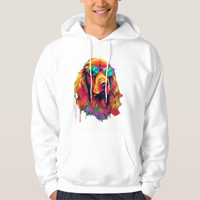 Irish Red Setter Dog Dog Breed for a Irish Red Hoodie (Front)