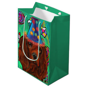 Irish Red Setter Medium Gift Bag