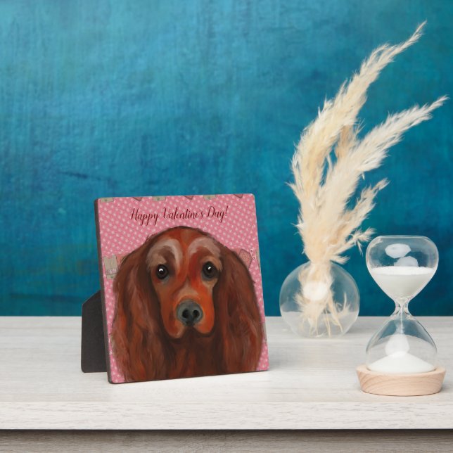 Irish Red Setter      Plaque (Insitu)