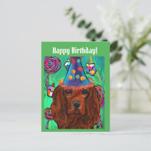 Irish Red Setter Postcard