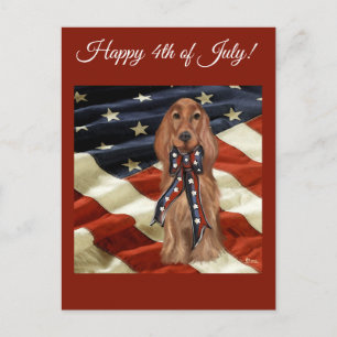 IRISH RED SETTER POSTCARD
