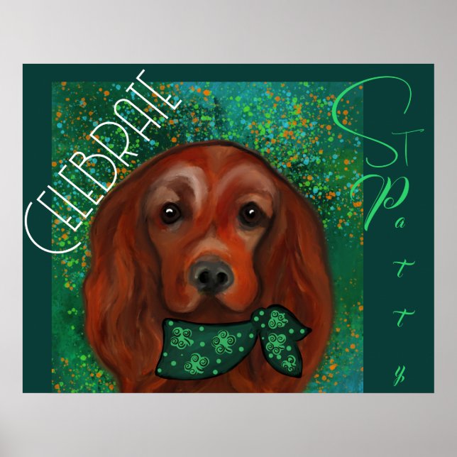 Irish Red Setter     Poster (Front)